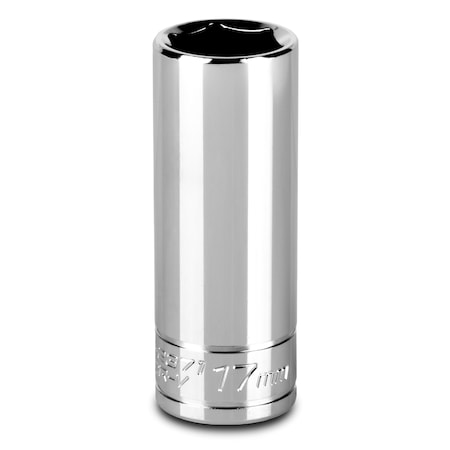 Capri Tools 3/8 in Drive 17 mm 6-Point Metric Deep Socket 1-2371